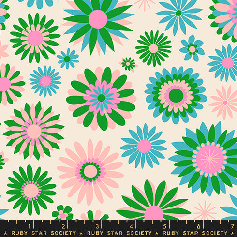 Carousel Kaleidoscope in Natural RS0097 11 - Ruby Star Society Sold by the Half Yard
